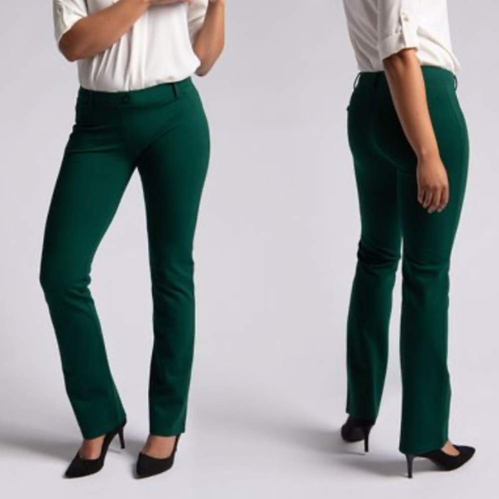 Betabrand Classic Straight Leg (Long) in Emerald